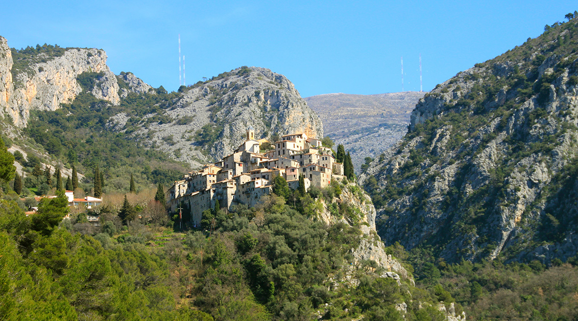 Peillon looks as though it were carved from the rock face it sits upon